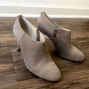 MK grey suede booties size 8 1/2